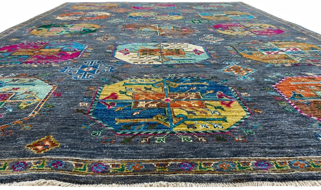 Orientteppich Samarkand 240 x 176 cm Wolle handgeknüpft