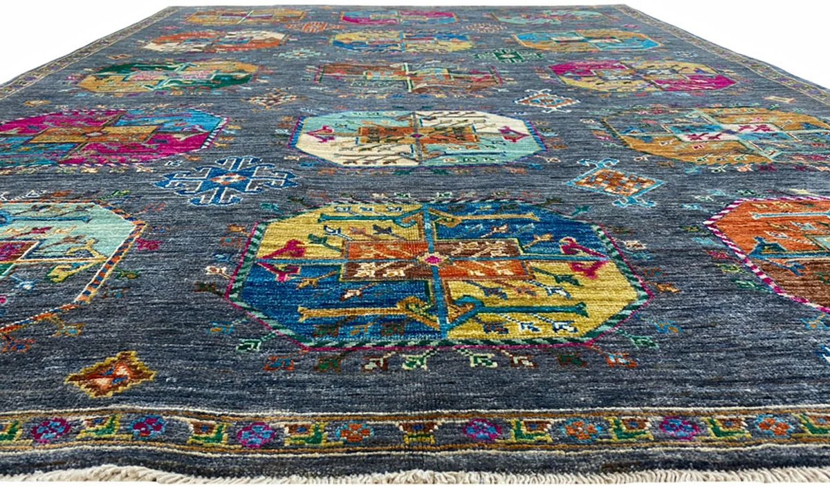 Orientteppich Samarkand 240 x 176 cm Wolle handgeknüpft