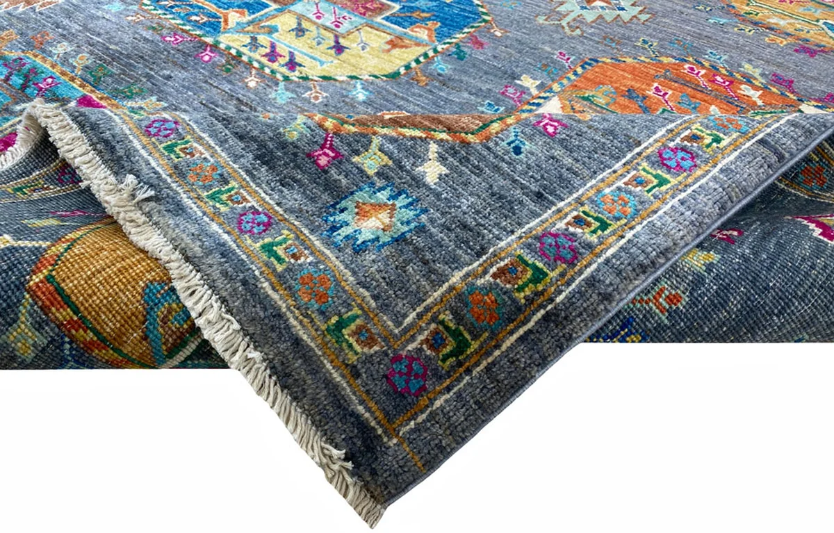 Orientteppich Samarkand 240 x 176 cm Wolle handgeknüpft