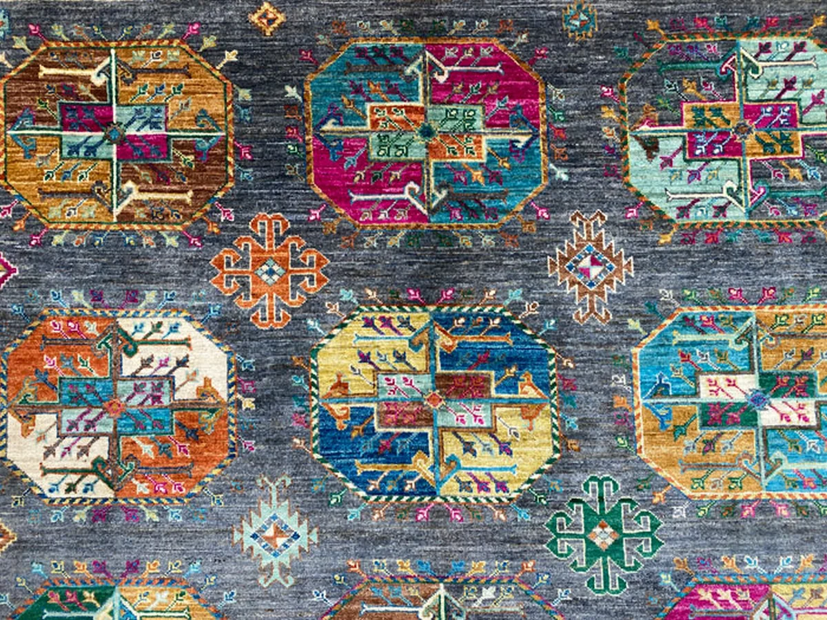 Orientteppich Samarkand 240 x 176 cm Wolle handgeknüpft