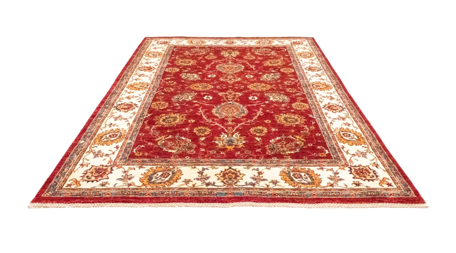 Orientteppich Samarkand 242 x 177 cm Schurwolle handgeknüpft