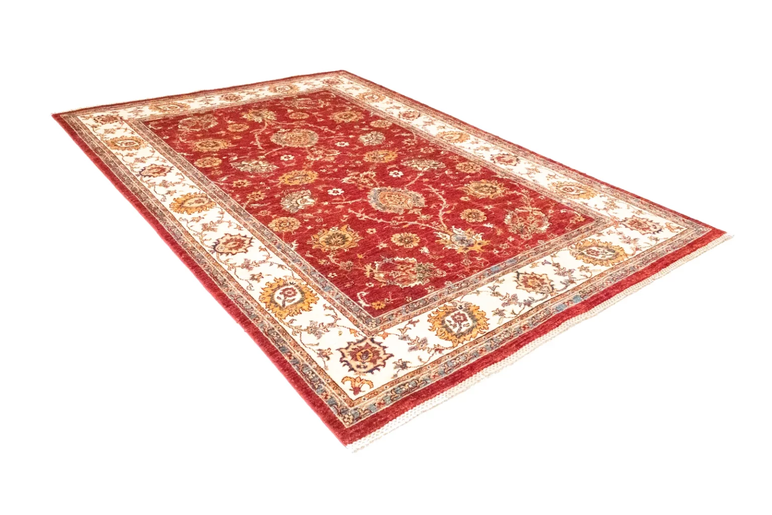 Orientteppich Samarkand 242 x 177 cm Schurwolle handgeknüpft