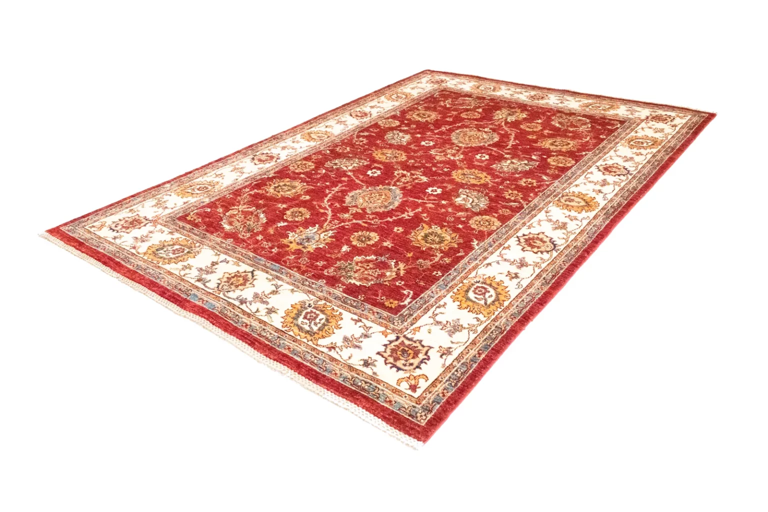 Orientteppich Samarkand 242 x 177 cm Schurwolle handgeknüpft
