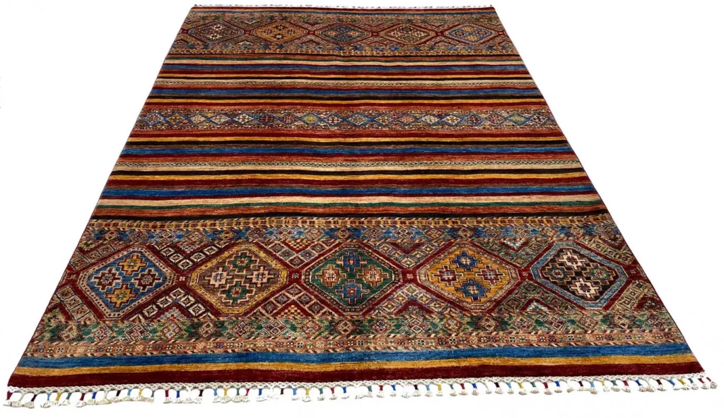 Orientteppich Samarkand 243 x 174 cm Schurwolle handgeknüpft