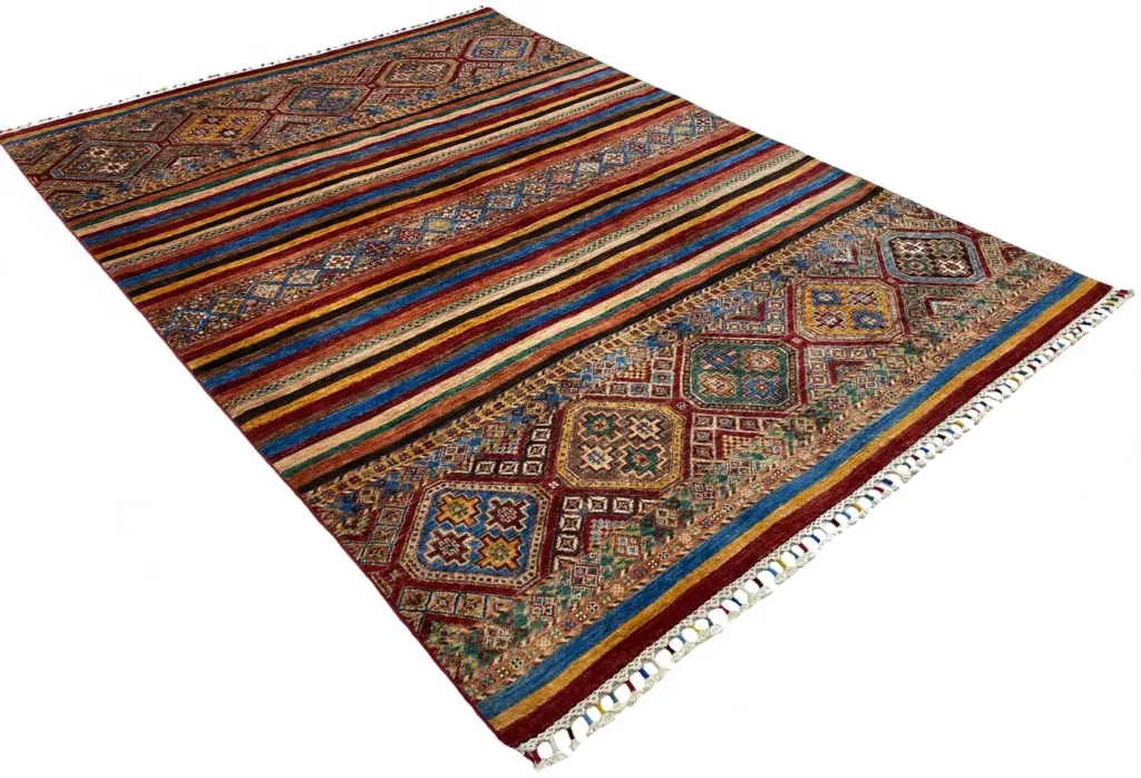 Orientteppich Samarkand 243 x 174 cm Schurwolle handgeknüpft
