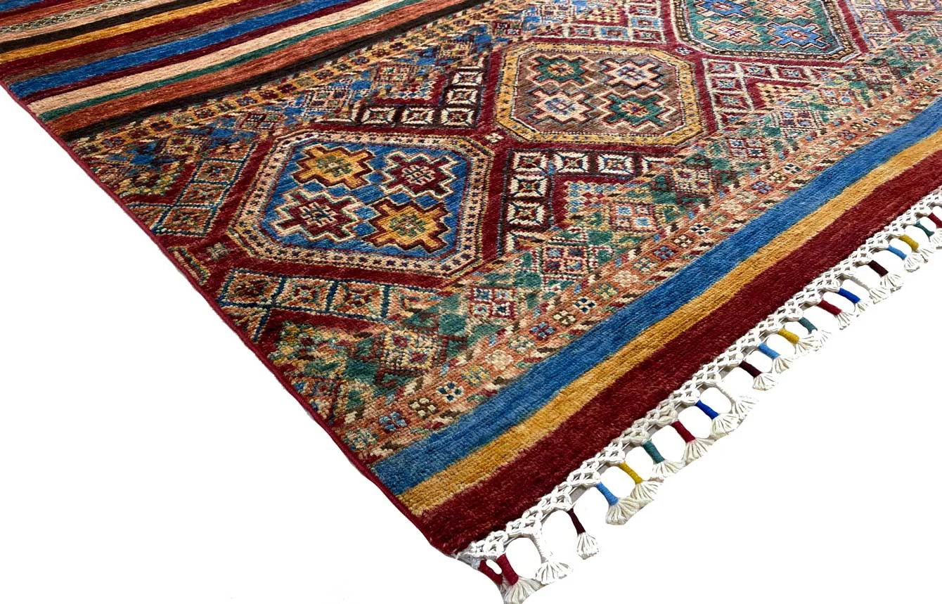 Orientteppich Samarkand 243 x 174 cm Schurwolle handgeknüpft