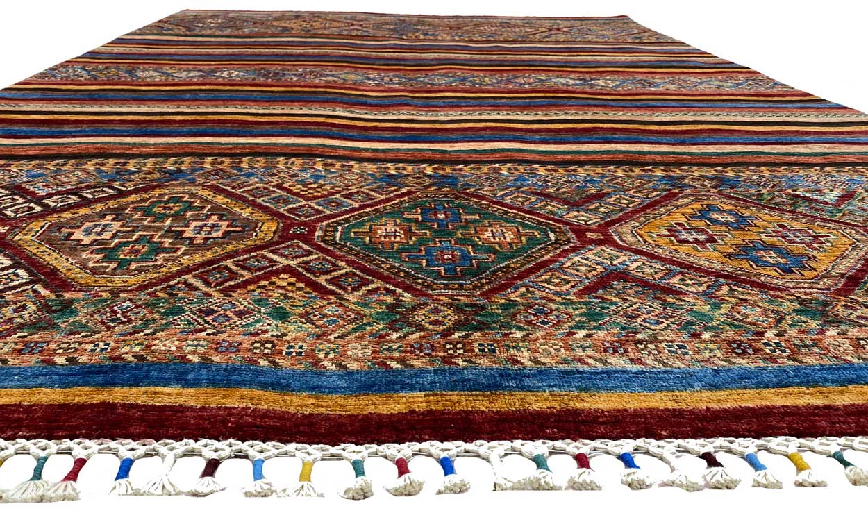 Orientteppich Samarkand 243 x 174 cm Schurwolle handgeknüpft