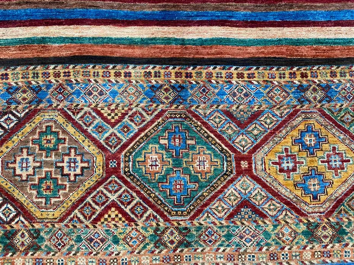 Orientteppich Samarkand 243 x 174 cm Schurwolle handgeknüpft