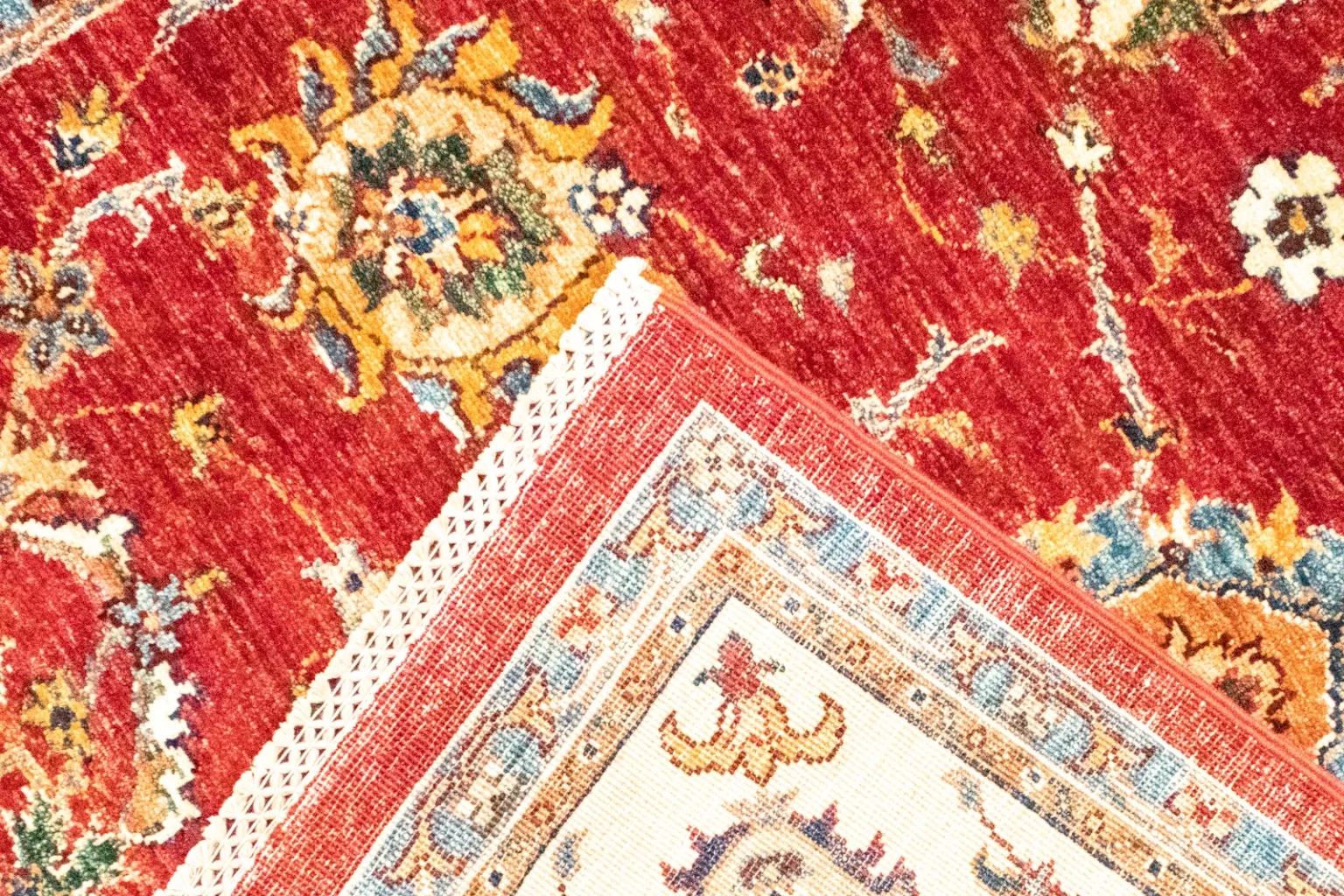Orientteppich Samarkand 242 x 177 cm Schurwolle handgeknüpft
