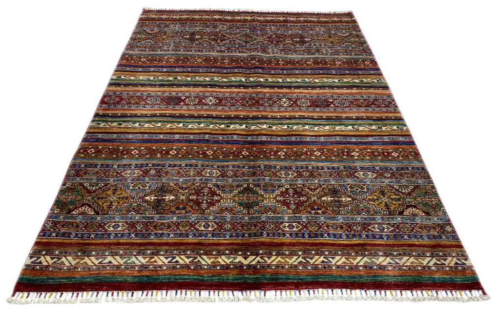Orientteppich Samarkand 244 x 172 cm Schurwolle handgeknüpft