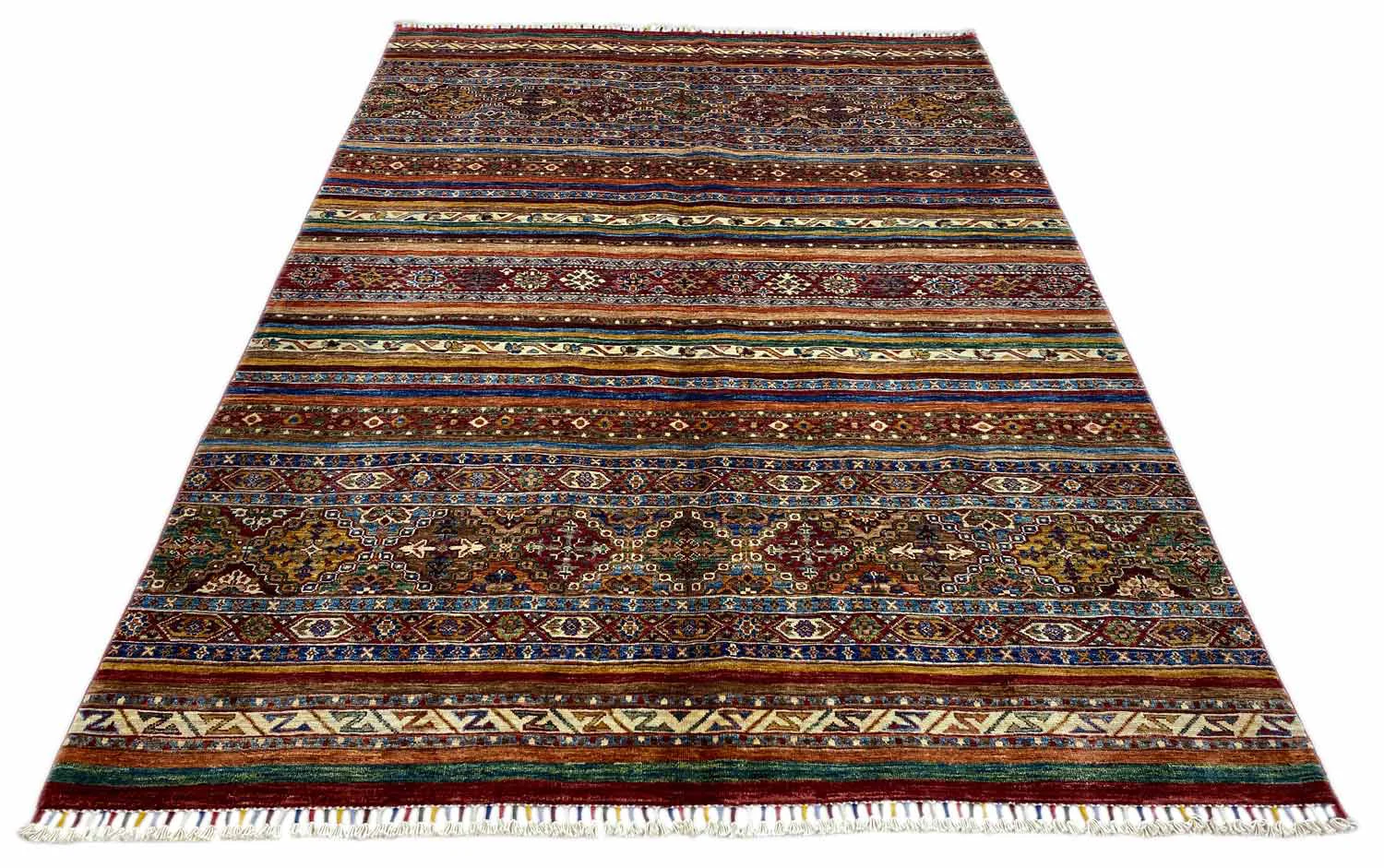 Orientteppich Samarkand 244 x 172 cm Schurwolle handgeknüpft