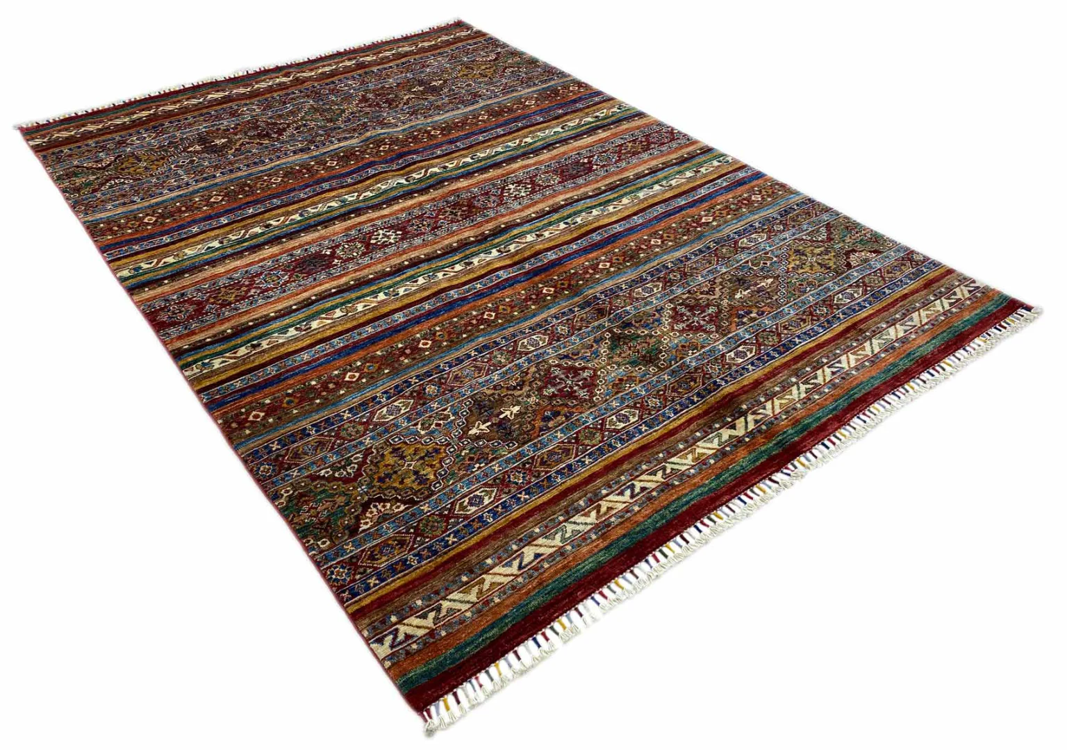 Orientteppich Samarkand 244 x 172 cm Schurwolle handgeknüpft