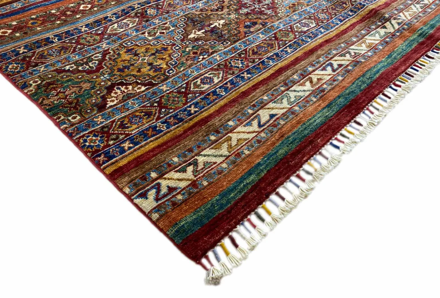 Orientteppich Samarkand 244 x 172 cm Schurwolle handgeknüpft