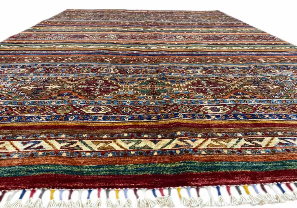 Orientteppich Samarkand 244 x 172 cm Schurwolle handgeknüpft