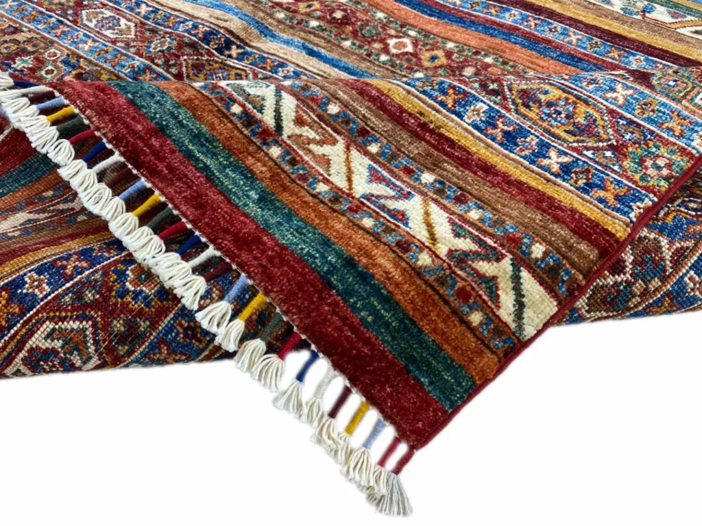 Orientteppich Samarkand 244 x 172 cm Schurwolle handgeknüpft