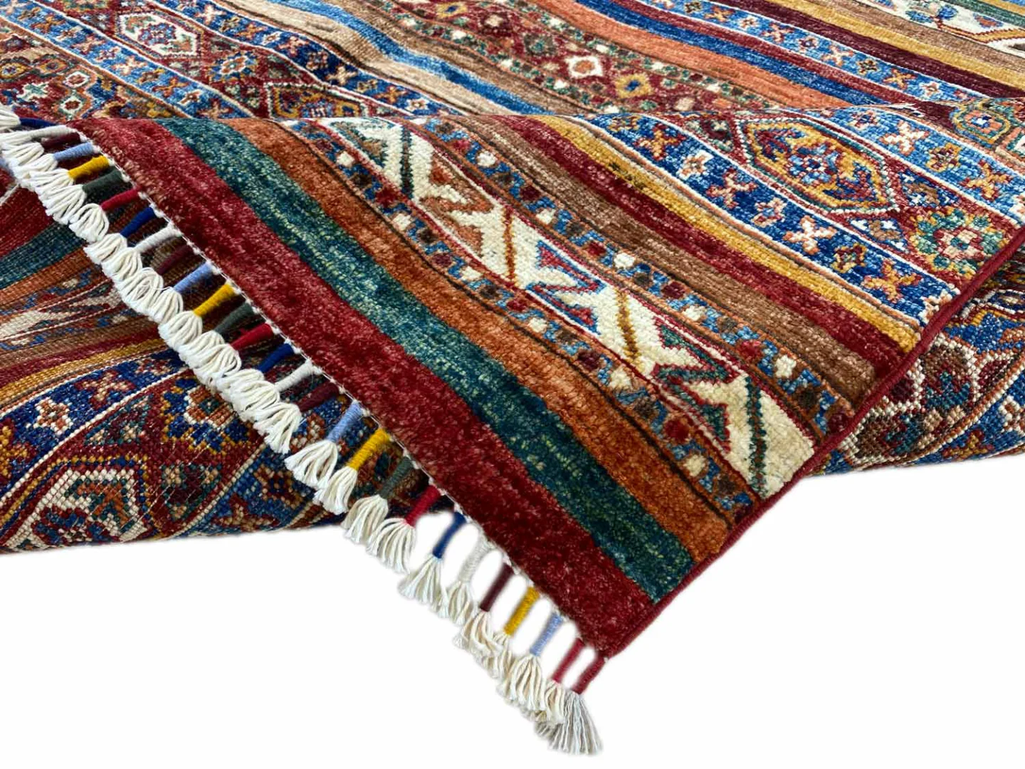 Orientteppich Samarkand 244 x 172 cm Schurwolle handgeknüpft