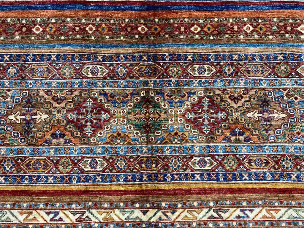 Orientteppich Samarkand 244 x 172 cm Schurwolle handgeknüpft