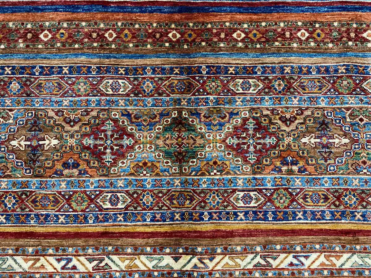 Orientteppich Samarkand 244 x 172 cm Schurwolle handgeknüpft