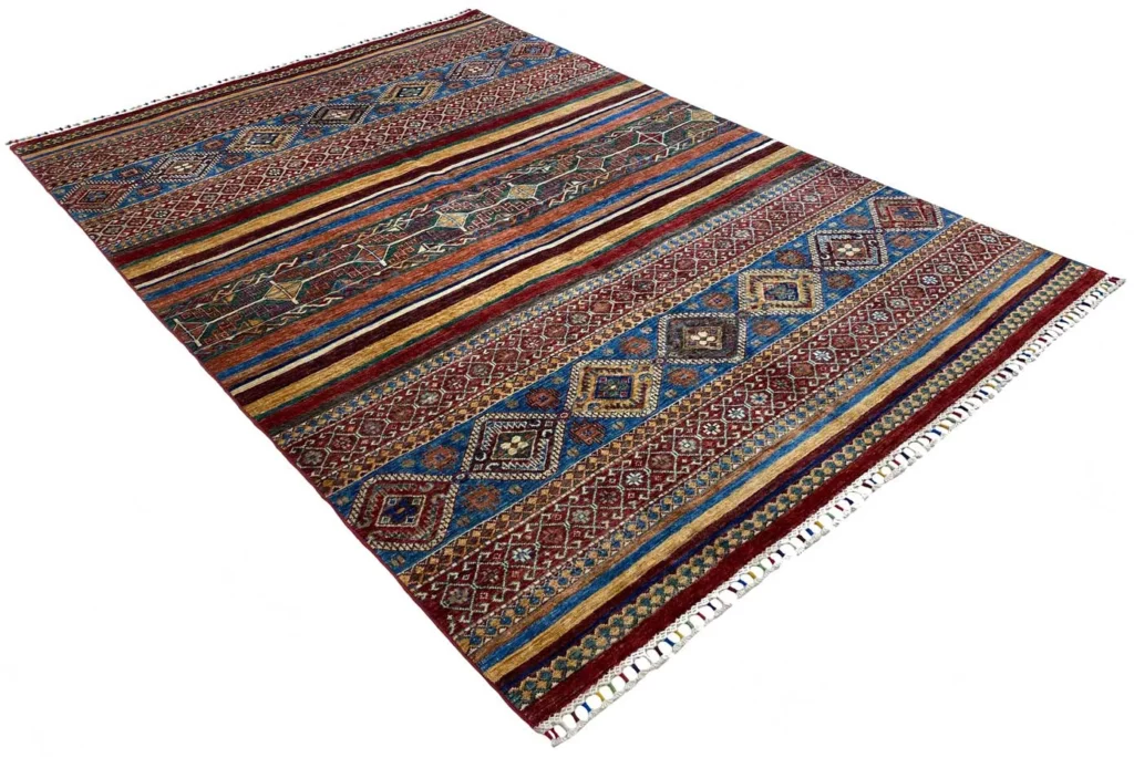 Orientteppich Samarkand 246 x 171 cm Schurwolle handgeknüpft