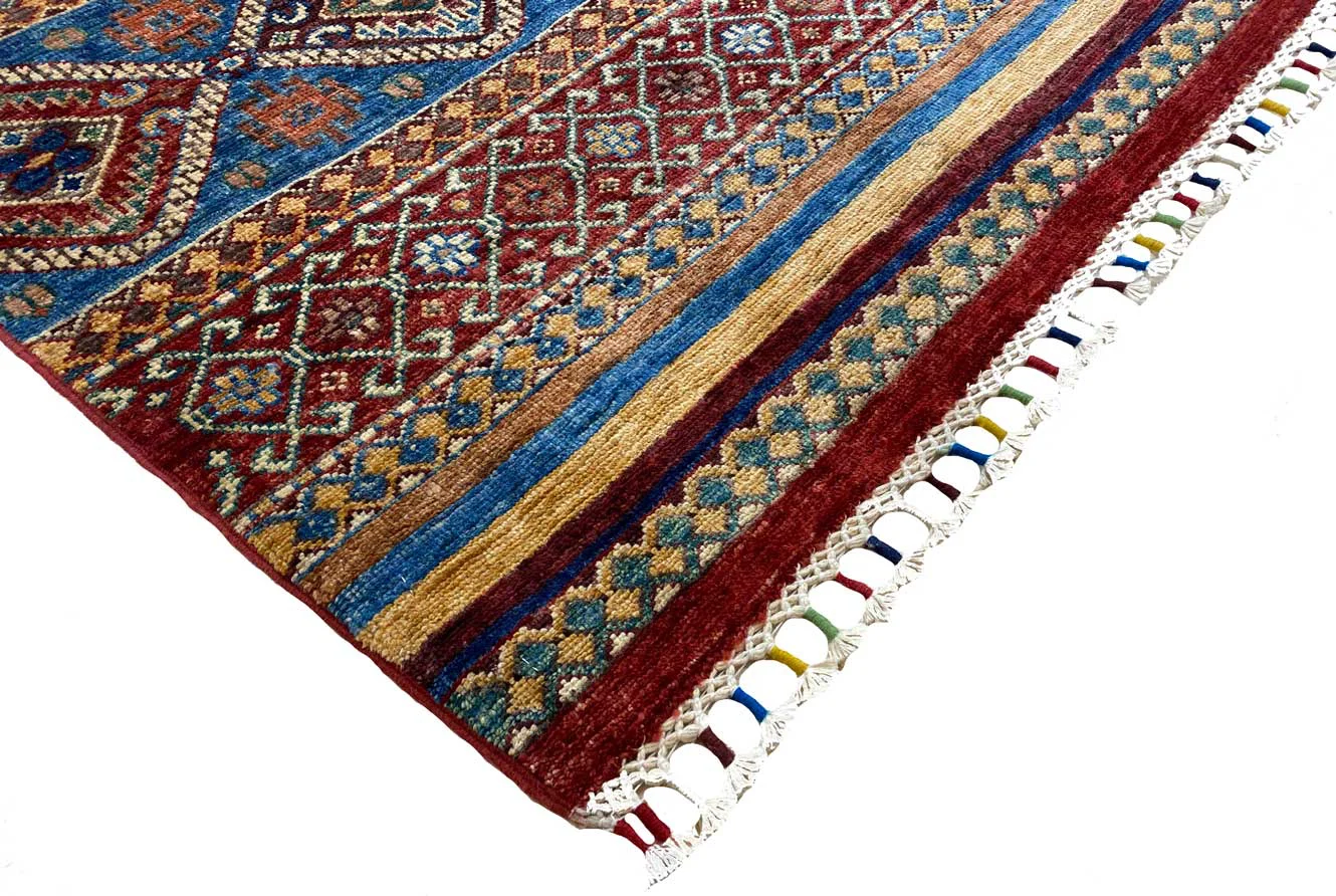 Orientteppich Samarkand 246 x 171 cm Schurwolle handgeknüpft
