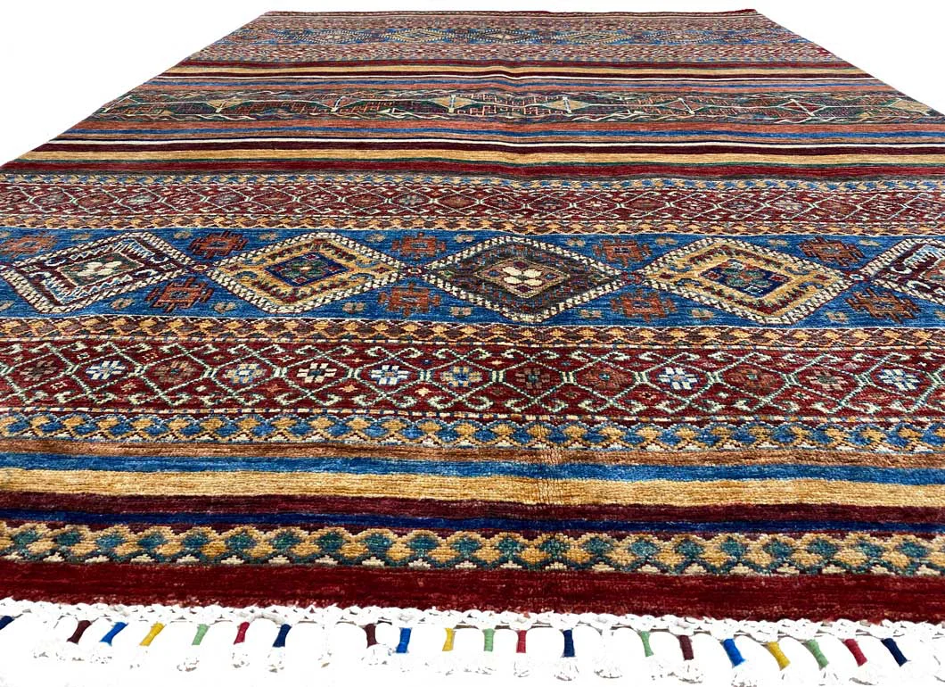 Orientteppich Samarkand 246 x 171 cm Schurwolle handgeknüpft