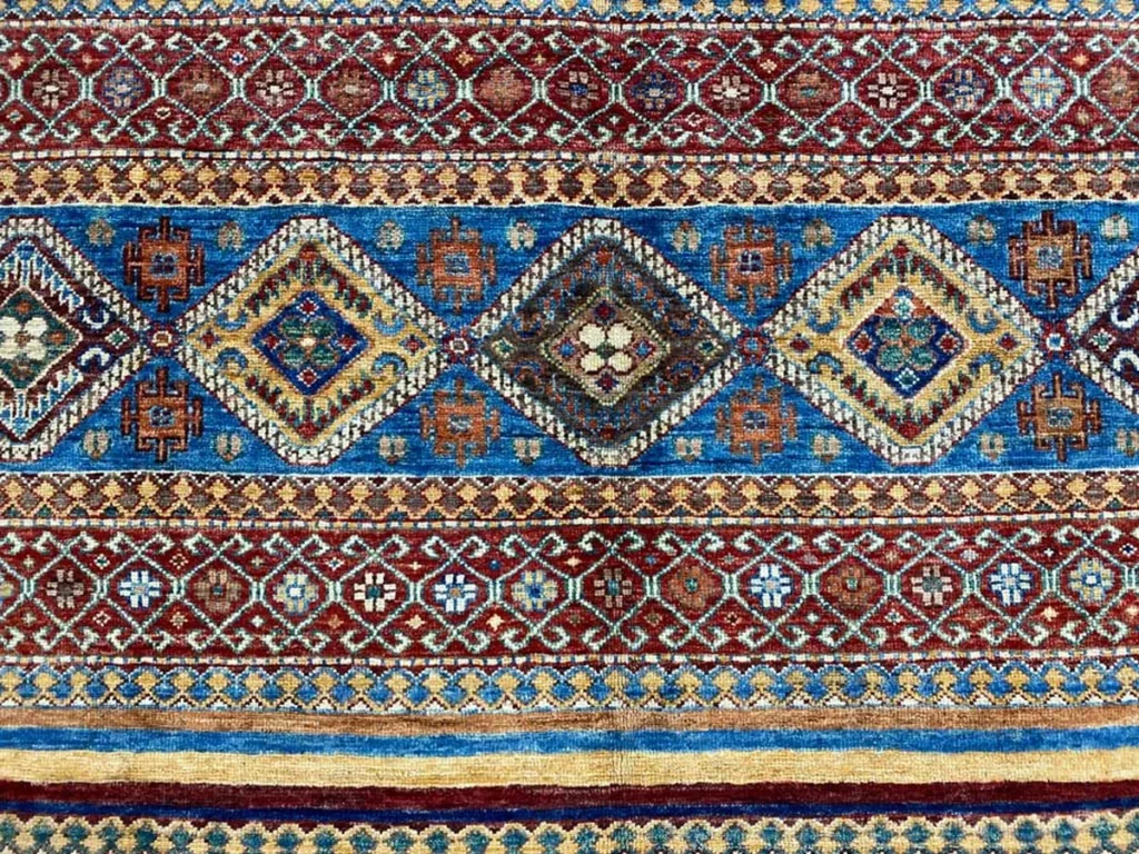 Orientteppich Samarkand 246 x 171 cm Schurwolle handgeknüpft
