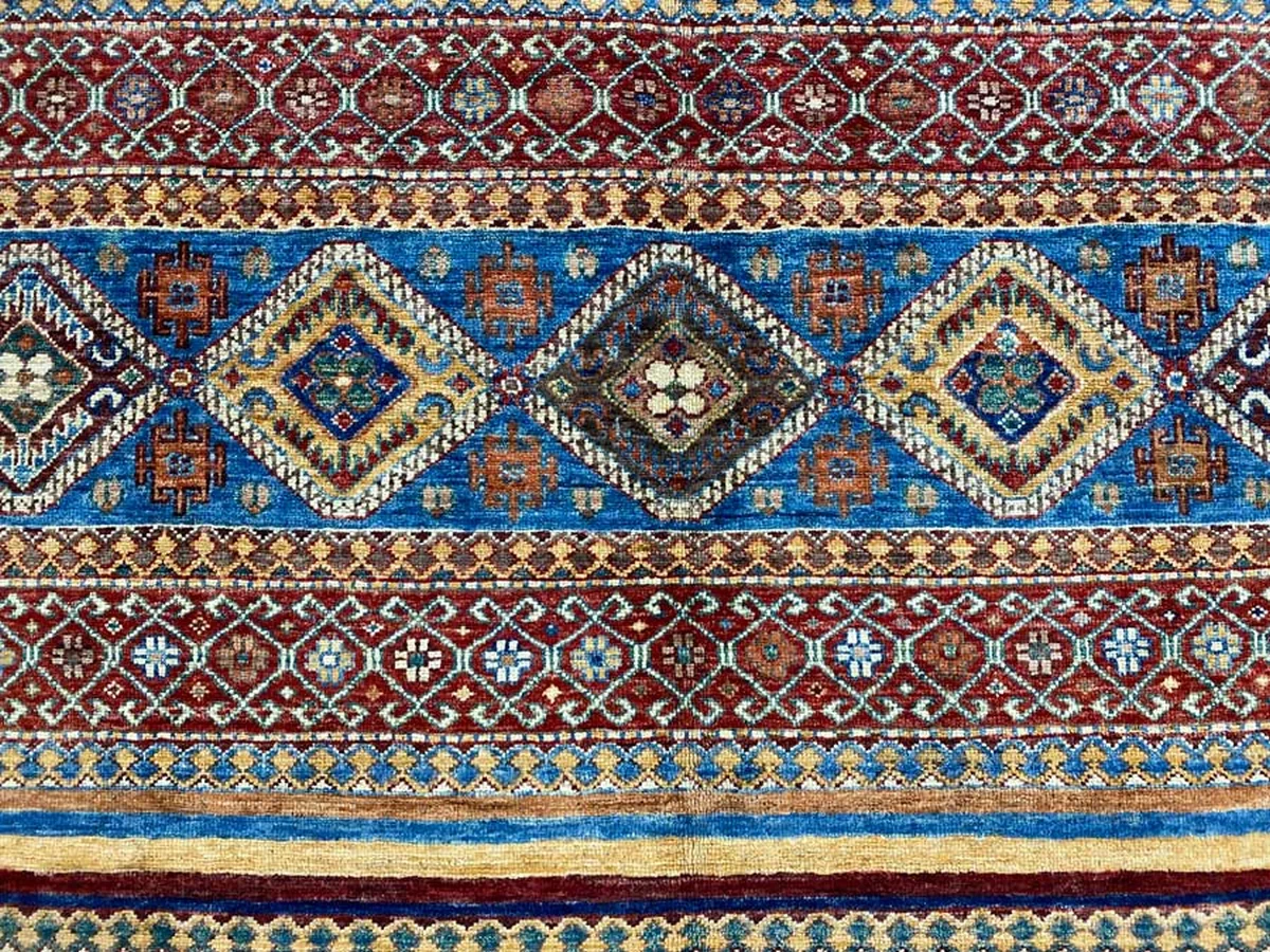 Orientteppich Samarkand 246 x 171 cm Schurwolle handgeknüpft