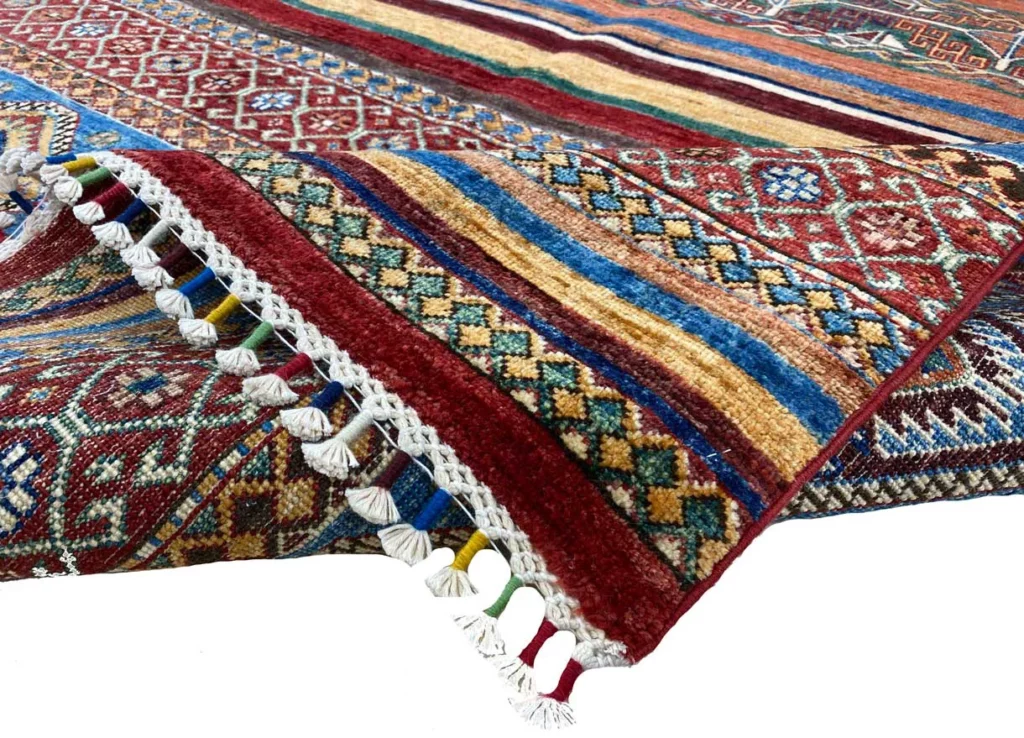 Orientteppich Samarkand 246 x 171 cm Schurwolle handgeknüpft