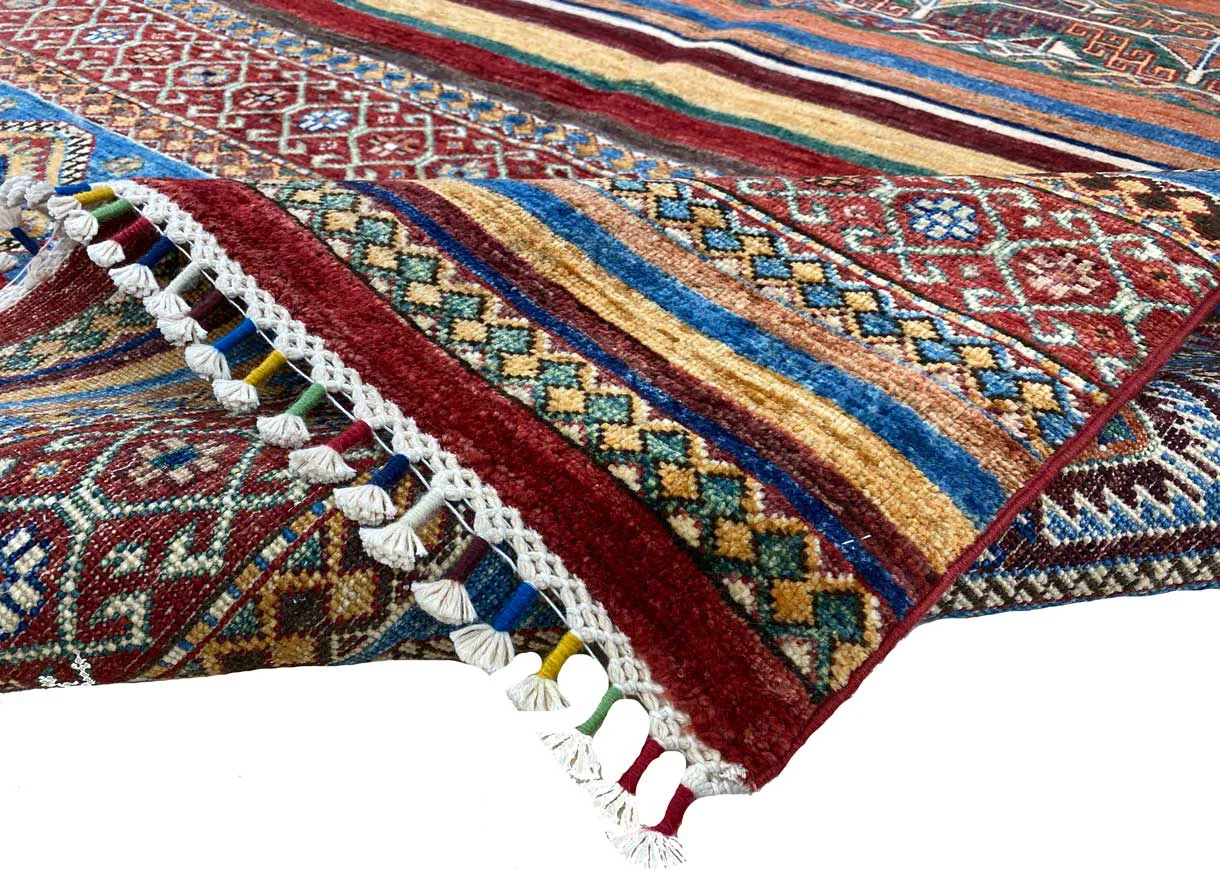 Orientteppich Samarkand 246 x 171 cm Schurwolle handgeknüpft