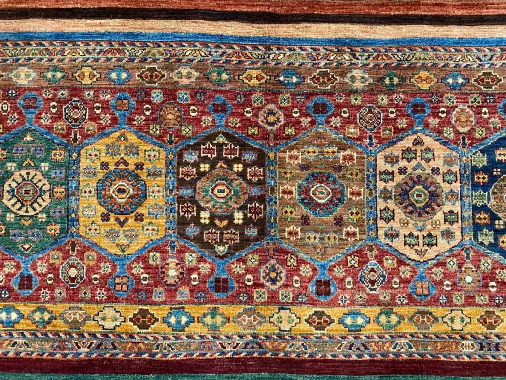 Orientteppich Samarkand 247 x 168 cm Schurwolle handgeknüpft