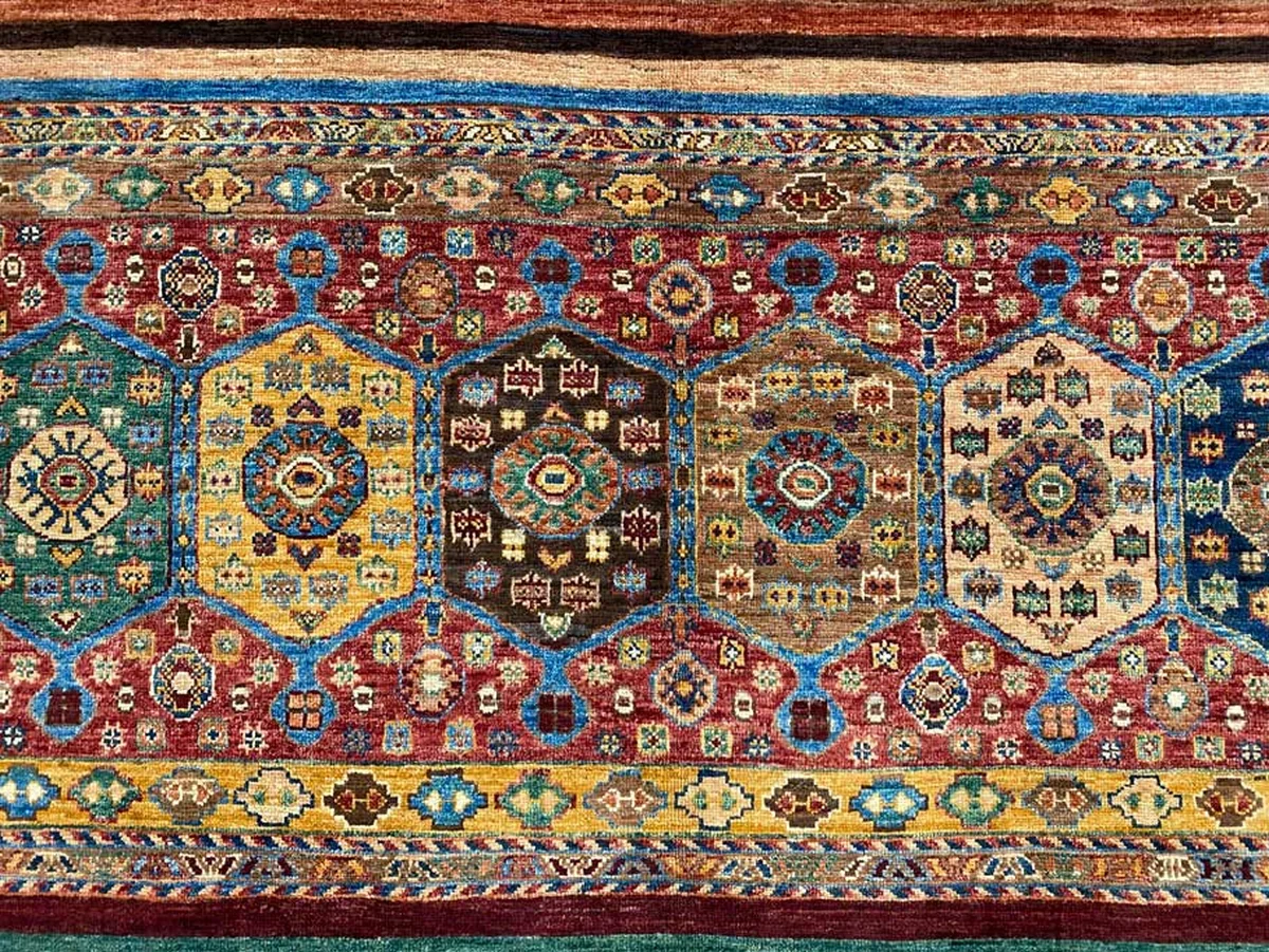 Orientteppich Samarkand 247 x 168 cm Schurwolle handgeknüpft