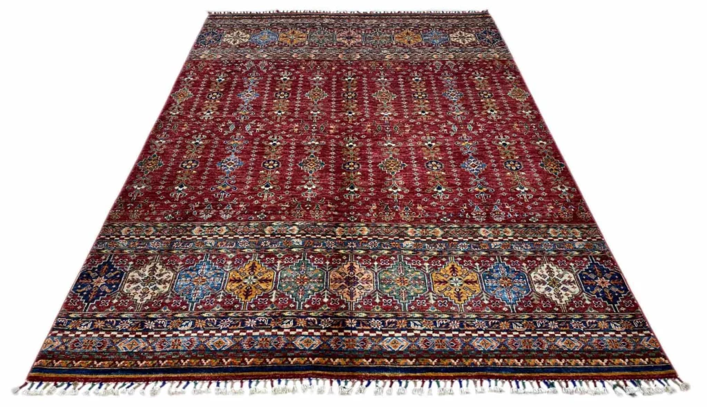 Orientteppich Samarkand 248 x 173 cm Schurwolle handgeknüpft