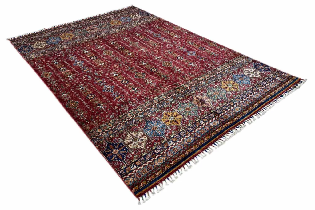 Orientteppich Samarkand 248 x 173 cm Schurwolle handgeknüpft