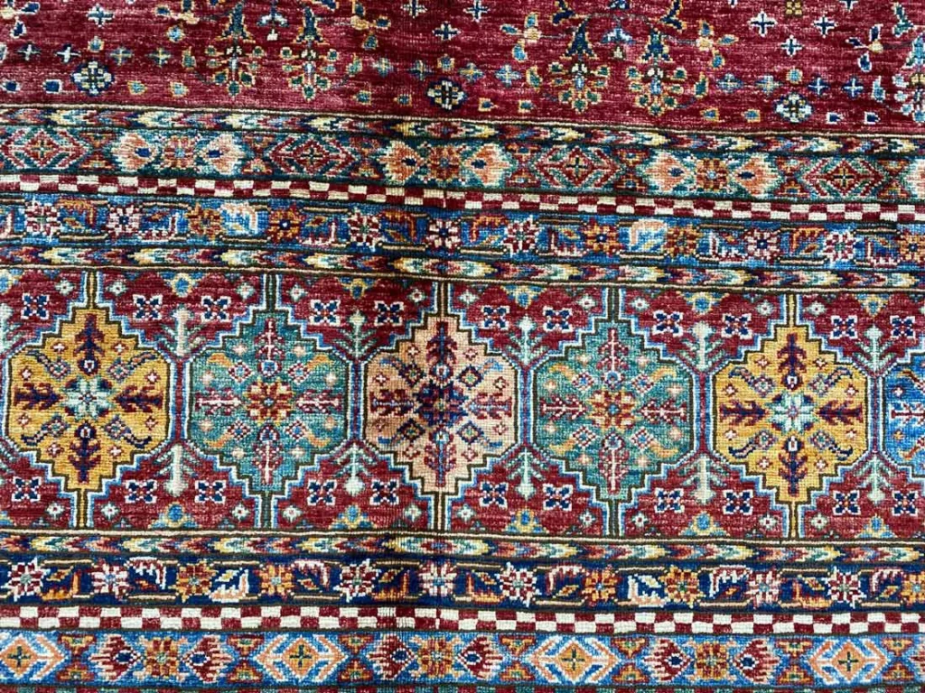 Orientteppich Samarkand 248 x 173 cm Schurwolle handgeknüpft