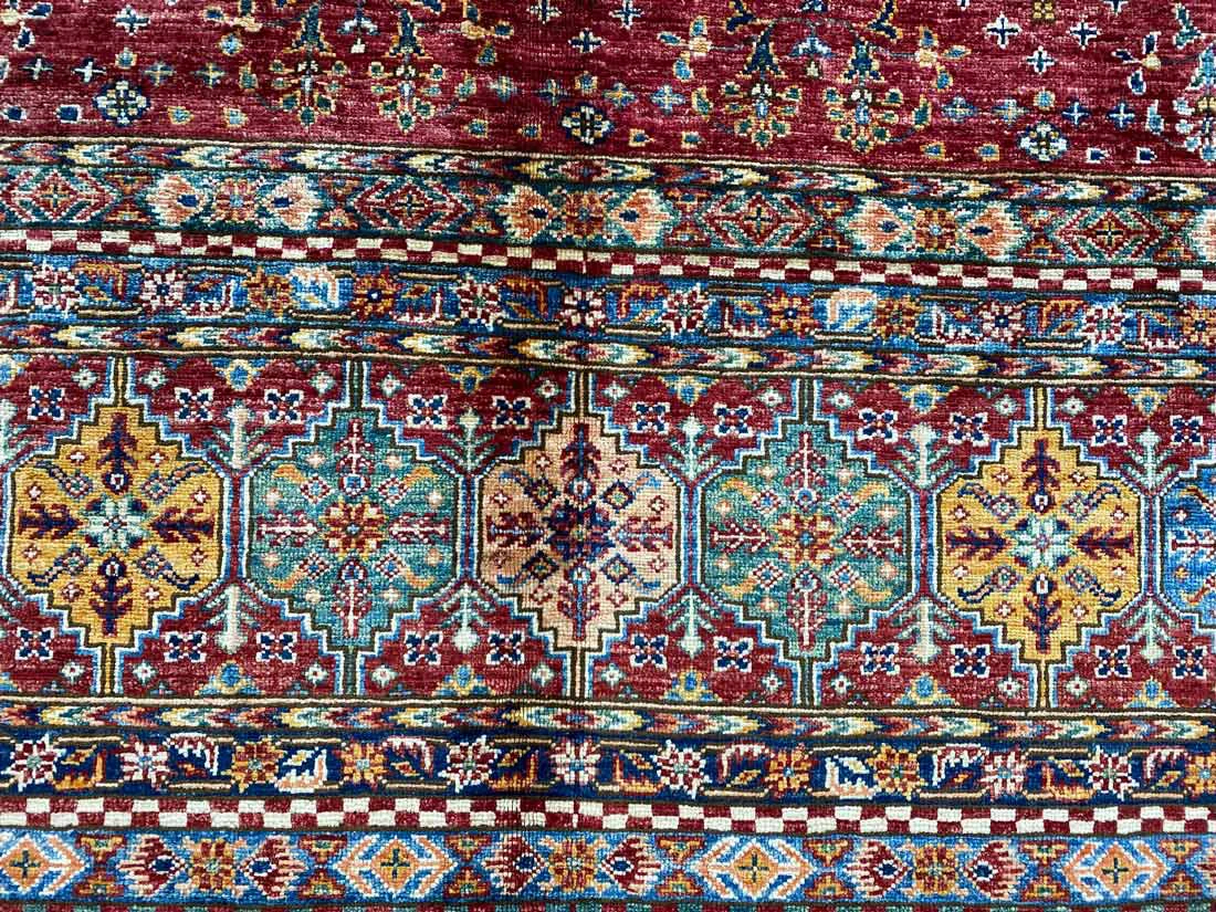 Orientteppich Samarkand 248 x 173 cm Schurwolle handgeknüpft