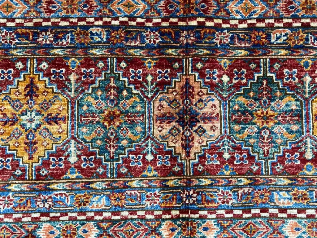 Orientteppich Samarkand 248 x 173 cm Schurwolle handgeknüpft