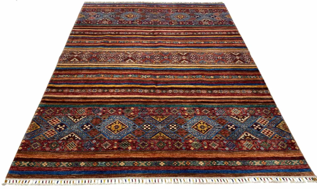 Orientteppich Samarkand 248 x 182 cm Schurwolle handgeknüpft