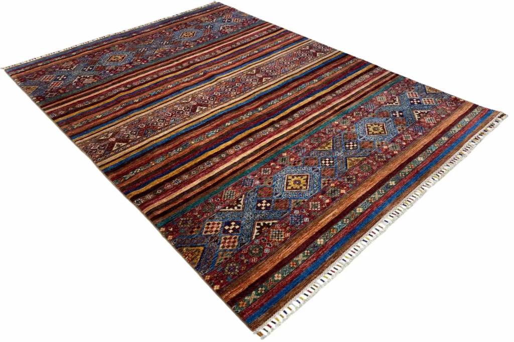 Orientteppich Samarkand 248 x 182 cm Schurwolle handgeknüpft