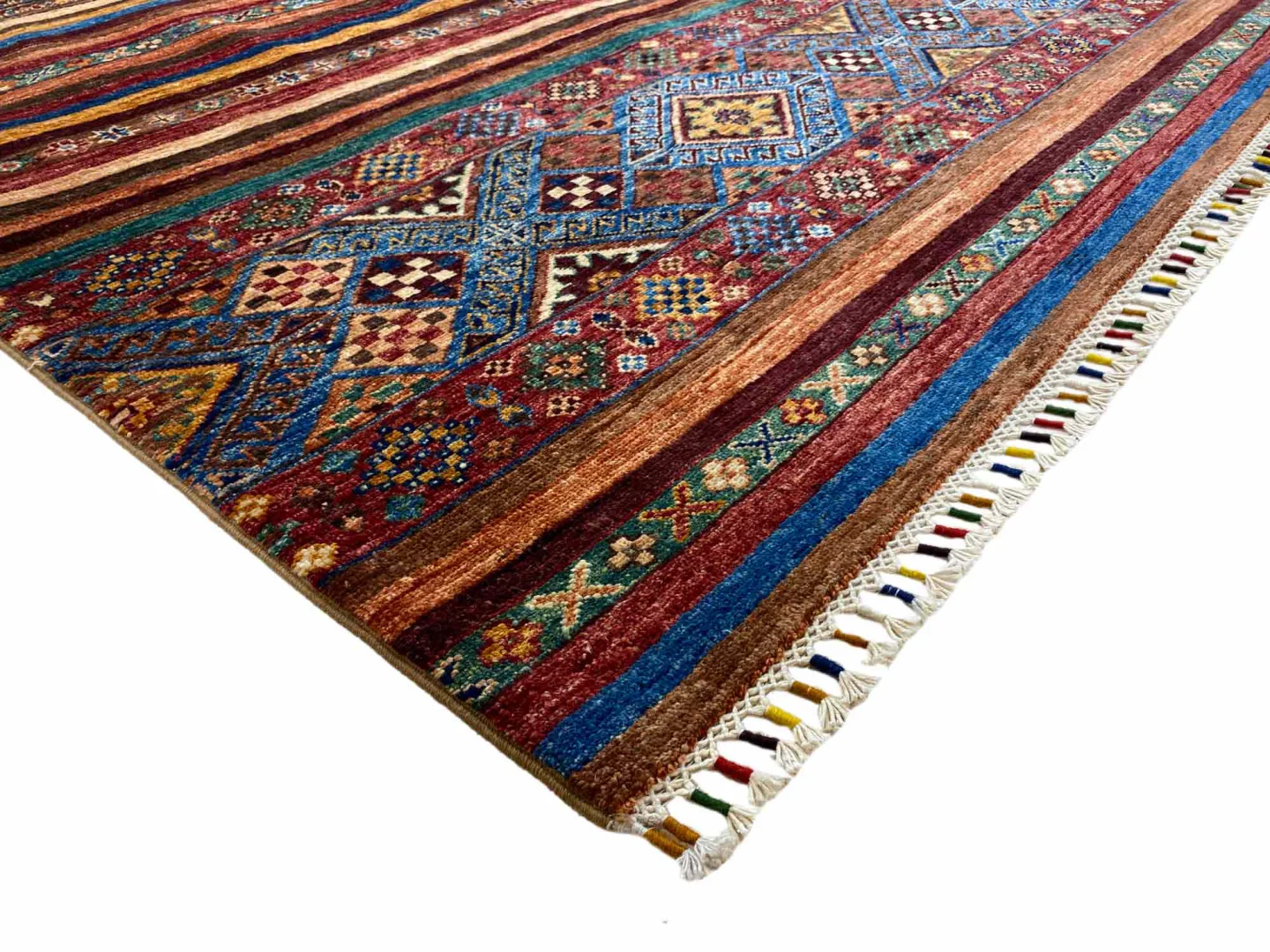 Orientteppich Samarkand 248 x 182 cm Schurwolle handgeknüpft