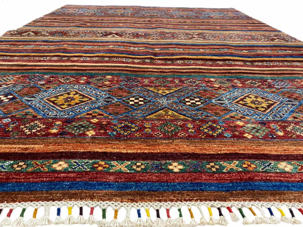 Orientteppich Samarkand 248 x 182 cm Schurwolle handgeknüpft