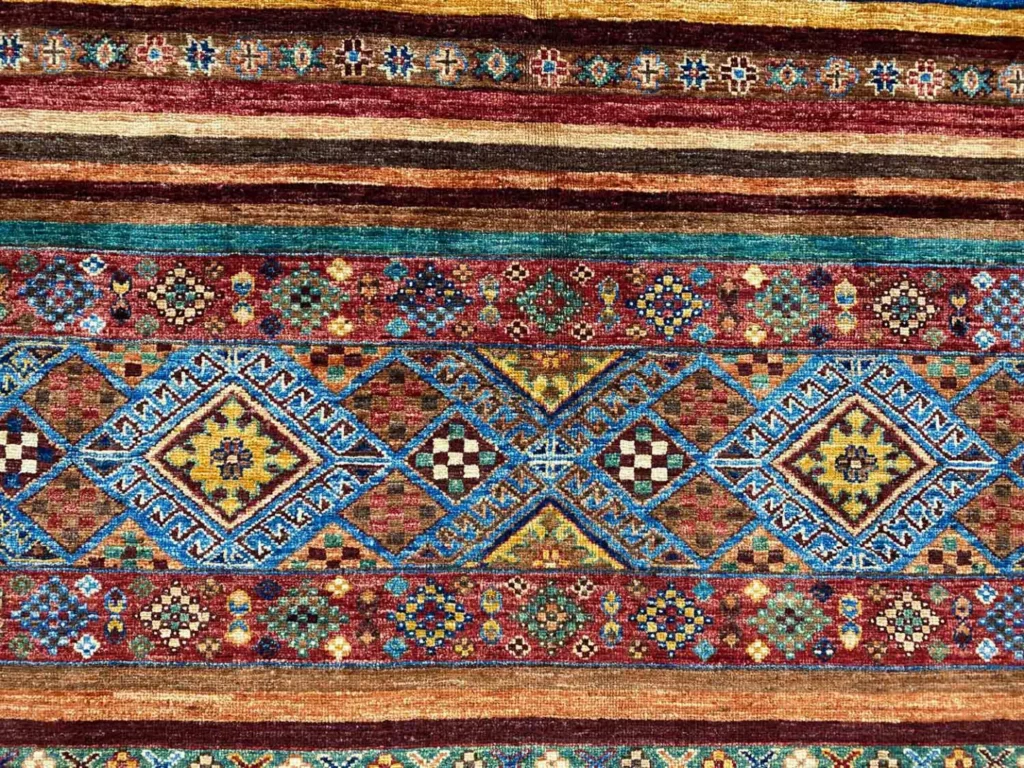 Orientteppich Samarkand 248 x 182 cm Schurwolle handgeknüpft