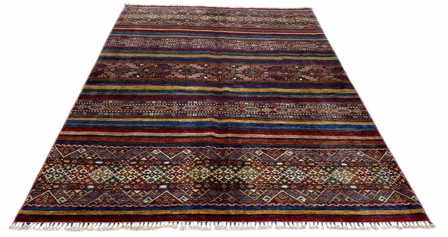 Orientteppich Samarkand 249 x 183 cm Schurwolle handgeknüpft