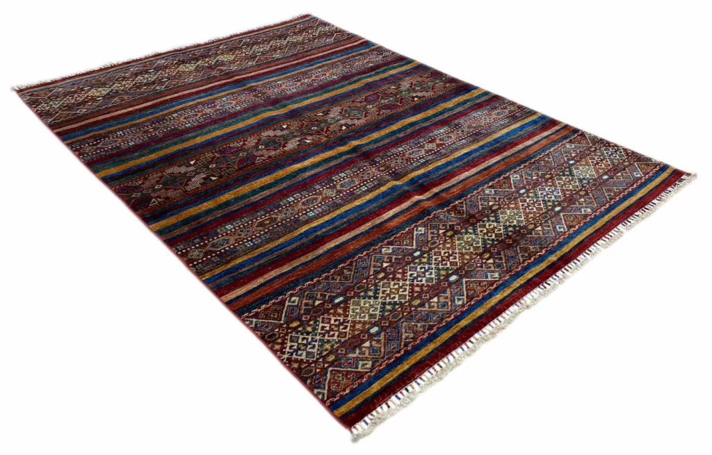 Orientteppich Samarkand 249 x 183 cm Schurwolle handgeknüpft