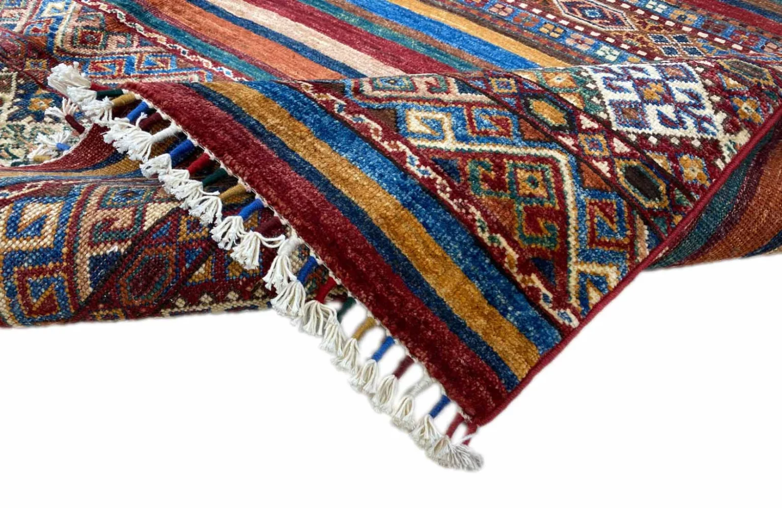 Orientteppich Samarkand 249 x 183 cm Schurwolle handgeknüpft