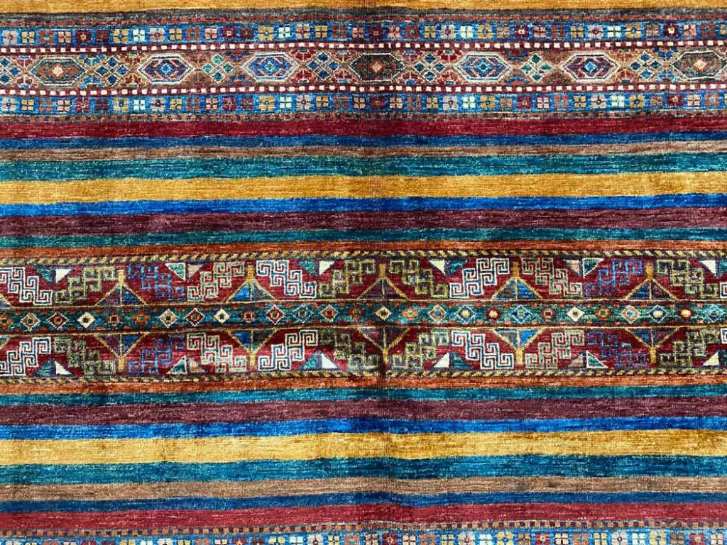 Orientteppich Samarkand 249 x 183 cm Schurwolle handgeknüpft