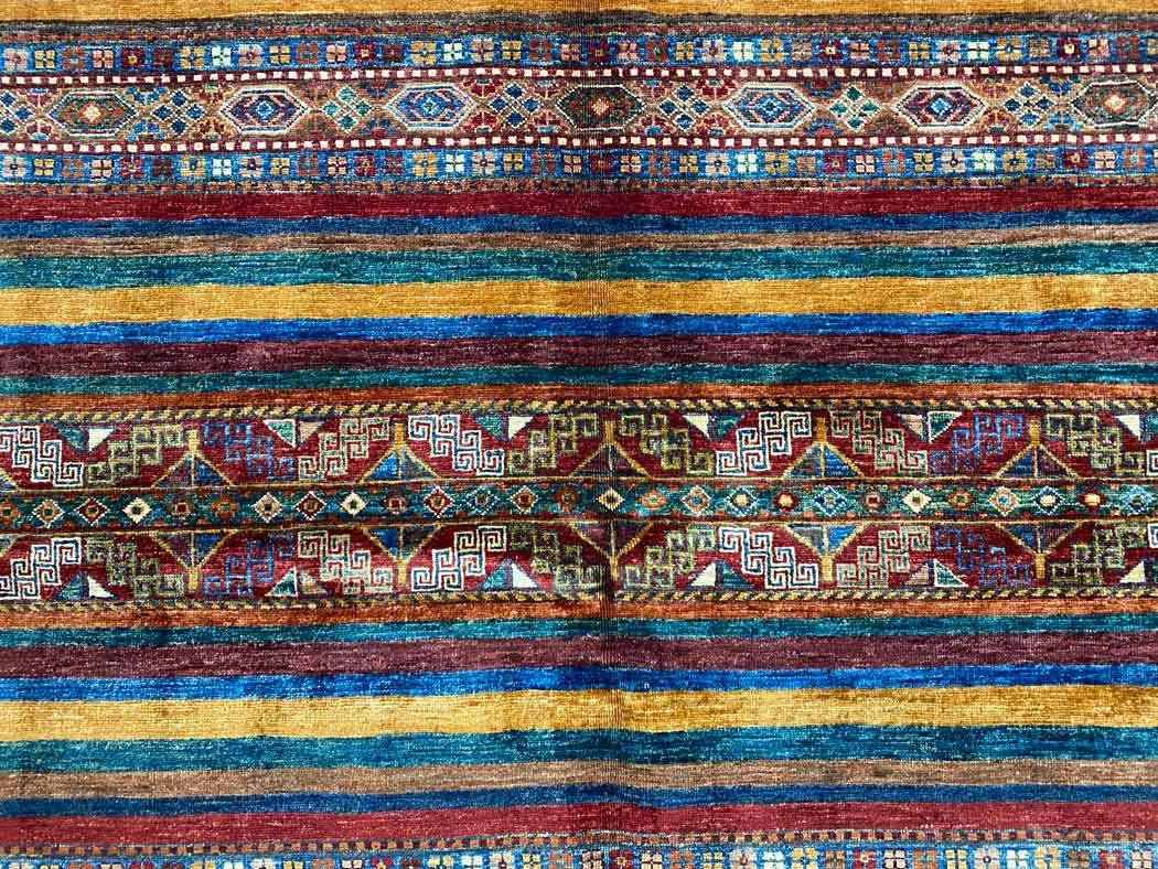 Orientteppich Samarkand 249 x 183 cm Schurwolle handgeknüpft