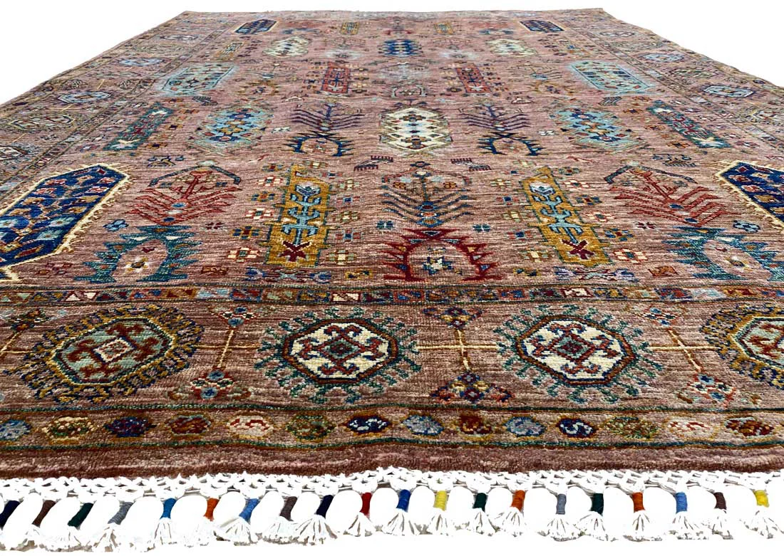Orientteppich Samarkand 249 x 174 cm Schurwolle handgeknüpft