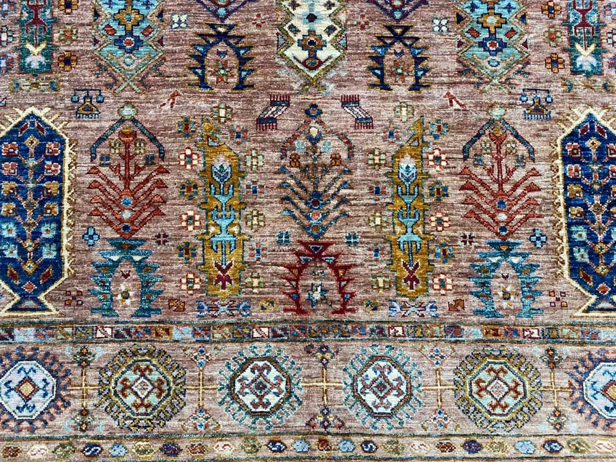 Orientteppich Samarkand 249 x 174 cm Schurwolle handgeknüpft