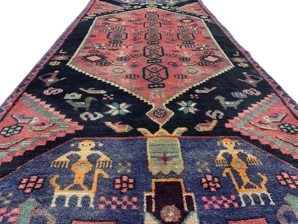Perserteppich Hamadan 313 x 97 cm Wolle handgeknüpft