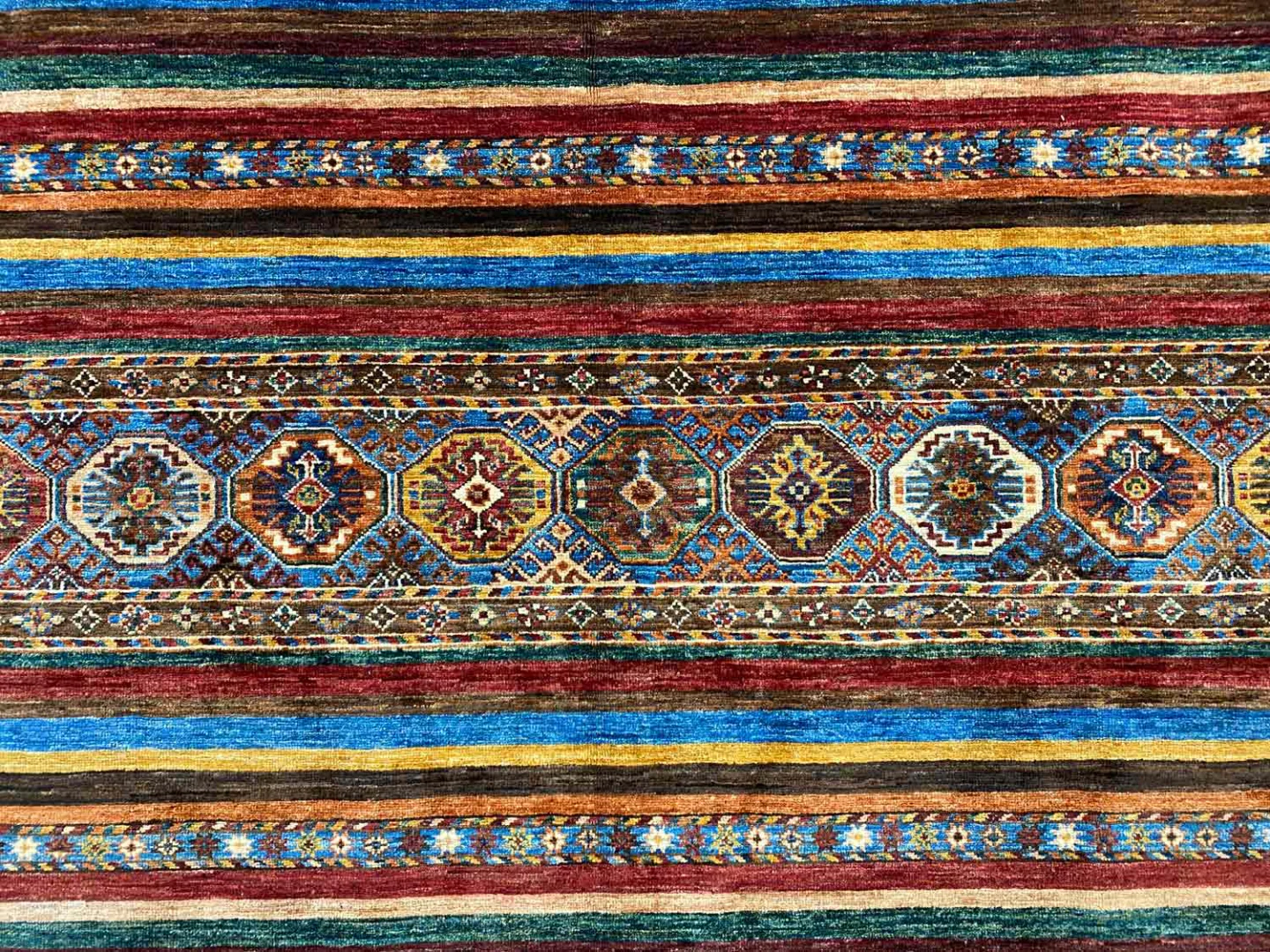 Orientteppich Samarkand 270 x 185 cm Schurwolle handgeknüpft